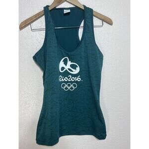Olympics 2016 Rio De Janeiro Women tank shirt Green Size Large Halter Official